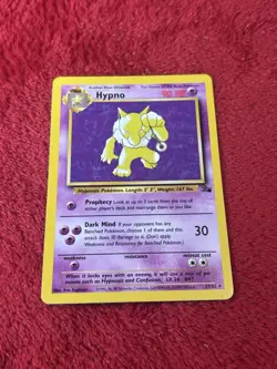 Hypno 23/62 Fossil Non Holo Wotc Pokemon Card Vintage Lp+ - Image 1