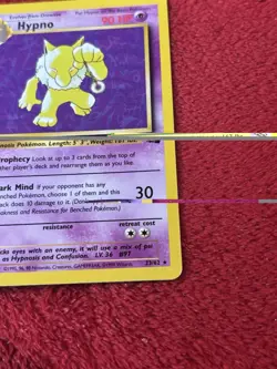 Hypno 23/62 Fossil Non Holo Wotc Pokemon Card Vintage Lp+ - Image 4