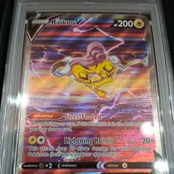 2023 Pokemon SWSH Full Art Raikou V Crown Zenith Galarian Gallery #GG41 PSA 10 - Image 2