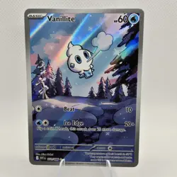 Pokemon TCG Vanillite - 111/086 Illustration Rare Scarlet & Violet Black Bolt NM - Image 1