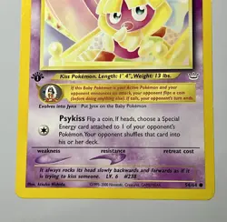 Smoochum 54/64 (MP) 1st Edition Common Neo Revelation 2002 WOTC Pokemon Card - Image 5