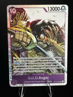 Gol. D. Roger (SR) OP13-064 One Piece Card Carrying On His Will English Foil - Image 1
