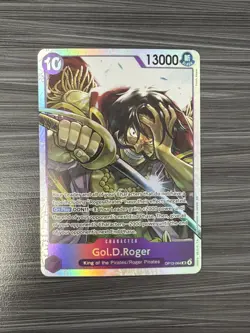 Gol. D. Roger (SR) OP13-064 One Piece Card Carrying On His Will English Foil - Image 1