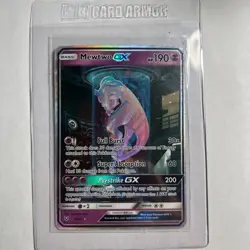 Pokemon TCG Shining Legends Mewtwo GX Secret Rare Card 78 Near Mint - Image 1