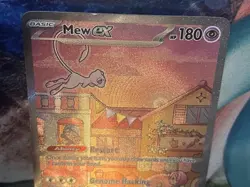Mew ex SVP 053 Pokemon TCG Scarlet Violet 151 Black Star Promo Full Art Card LP - Image 3