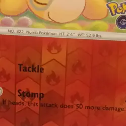 Numel (Peelable Ditto) 013/078 Reverse Holo Pokemon GO Pokemon Card Unpeeled - Image 5