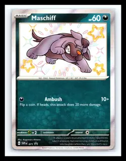 💥 Mashiff - SVP 071 - Baby Shiny - Black Star Promo Holo - Pokemon Card - Image 1