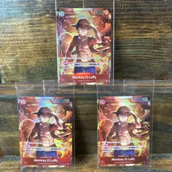 Monkey.D.Luffy (Treasure Booster Set) ST10-006 One Piece Promo Card Sealed! X 3! - Image 1