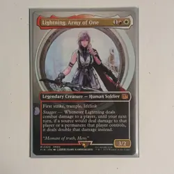 Magic: The Gathering Lightning, Army of One Legendary Creature Card FFXIII - Image 1