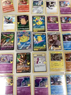 Pokemon TCG Celebrations 35 Card Lot. Flying Pikachu, Surfing Pikachu and more. - Image 2