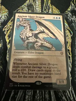 Ancient Silver Dragon (Showcase) Commander Legends: Battle for Baldur's Gate... - Image 1