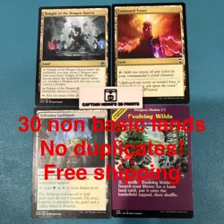 30 non-basic Land Lot No duplicates NM MTG bulk pack commander EDH - Image 1