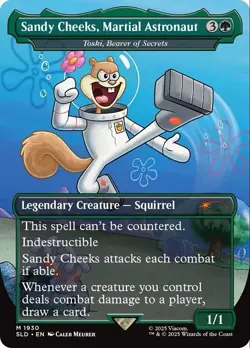 🧙 Sandy Cheeks M 1930 SLD NON-FOIL SpongeBob Secret Lair MTG - Image 1