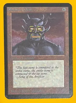 MTG OBSIANUS GOLEM Alpha (OldManMTG 012-970) - Image 1