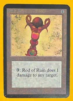 MTG ROD OF RUIN Alpha (OldManMTG 013-021) - Image 1
