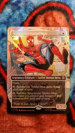 Spectacular Spider-Man (Borderless) Marvel's Spider-Man Foil NM R 0014 - Image 1
