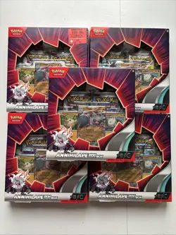 Lot of 5 Pokemon TCG Scarlet & Violet Annihilape ex Boxes - Image 1
