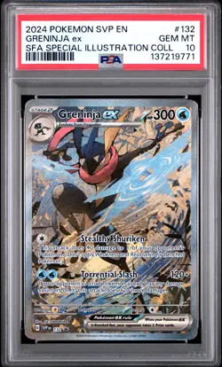 2024 POKEMON SHROUDED FABLE SPECIAL ILLUSTRATION COLLECTION GRENINJA EX PSA 10 - Image 1
