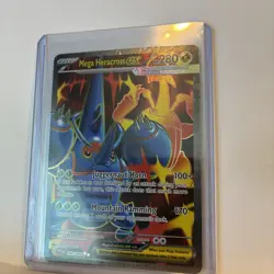 Mega Heracross EX 108/094 Phantasmal Flames Pokemon Full Art Illustration Rare - Image 3