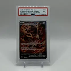 Pokemon Bloodmoon Ursaluna ex Sv: Prismatic Evolutions 168/131 PSA 9 Holo - Image 1