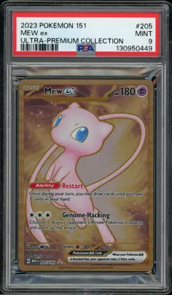 2023 Pokemon 151 205 Mew ex UPC PSA 9 Mint - Image 2