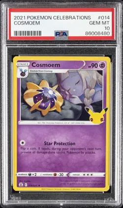 2021 POKEMON CELEBRATIONS #014 COSMOEM PSA 10 - Image 1