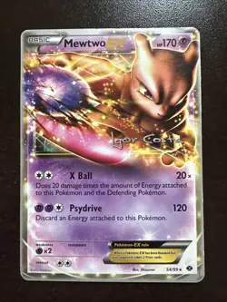Mewtwo EX 54/99 Light DMG Pokemon TCG World Championships 2012 Igor Costa Promo - Image 1