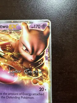 Mewtwo EX 54/99 Light DMG Pokemon TCG World Championships 2012 Igor Costa Promo - Image 3