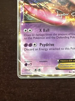 Mewtwo EX 54/99 Light DMG Pokemon TCG World Championships 2012 Igor Costa Promo - Image 5