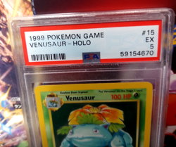 1999 Pokemon Base Set Venusaur Holo #15 PSA 5 EX - Image 2