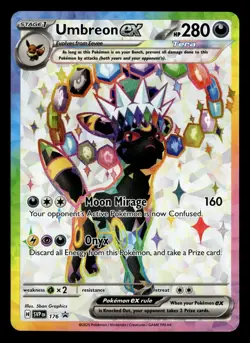 2025 Pokemon Umbreon ex SV Black Star Promo SVP EN Promos 176 - Image 1
