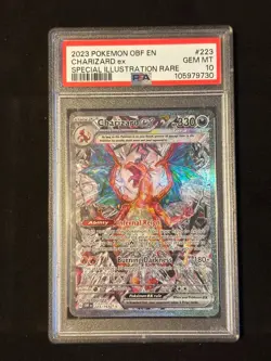 PSA 10 Charizard EX SIR Obisidian Flames 223/197 Pokemon Alt ARt Scarlet Violet - Image 1
