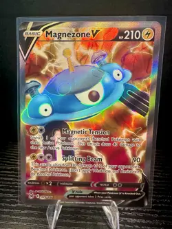 Magnezone V 175/196 SWSH11: Lost Origin Full Art Ultra Rare Pokemon TCG Card NM - Image 1