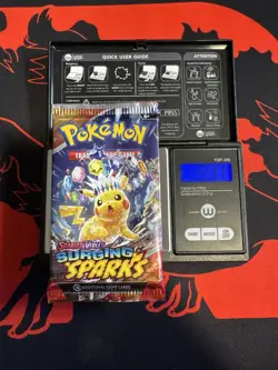 22.31g HEAVY - Pokemon TCG S&V Surging Sparks Booster Pack Sealed / Semi GoDU - Image 1