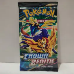 Pokemon Crown Zenith Booster Pack 10 Cards New Sealed Official TCG - Image 1