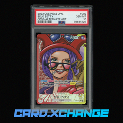 2023 One Piece Jpn. OP05 002 Belo Betty Alternate Art PSA 10 Gem Mint - Image 1