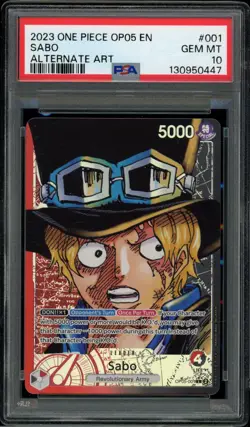 2023 One Piece Awakening of the New Era OP05 Sabo Alternate Art PSA 10 Gem Mint - Image 2