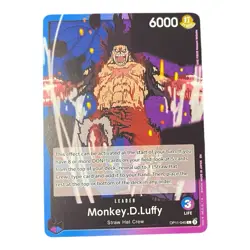 Monkey D Luffy OP11-040 NM A Fist of Divine Speed One Piece Leader Card CCG - Image 1
