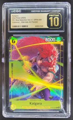 2025 ONE PIECE CCG KALGARA ALT ART OP08-099 CGC 10 PRISTINE B PT - Image 1
