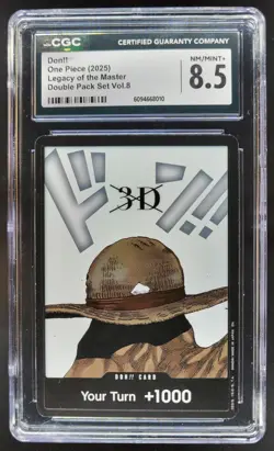 2025 ONE PIECE CCG DON!! LEGACY OF THE MASTER CGC 8.5 A PT - Image 1