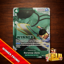 Roronoa Zoro WINNER Pack 2025 Promo ALT ART EB02-019 Foil Rare ONE PIECE TCG - Image 1