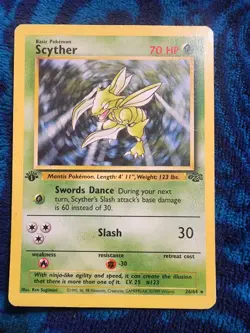 Scyther 26/64 Jungle Non-holo 1st Edition Pokemon TCG - Image 1