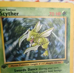 Pokemon TCG Scyther 26/64 Jungle *1st Edition* Non-Holo Rare English WOTC 1999 - Image 4
