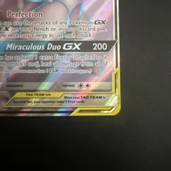 Mewtwo & Mew GX 222/236 Unified Minds Tag Team Full Art Pokemon Card TCG - Image 3