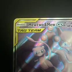 Mewtwo & Mew GX 222/236 Unified Minds Tag Team Full Art Pokemon Card TCG - Image 5