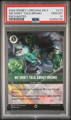 2024 DISNEY LORCANA URSULA'S RETURN ENCHANTED WE DON'T TALK ABOUT BRUNO PSA 10 - Image 1