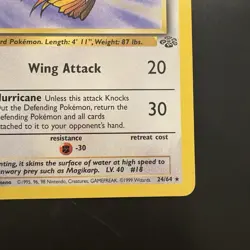 Pokemon Vintage 1st Edition Non-holo Rare Pidgeot Jungle 24/64 WotC 1999 - Image 4