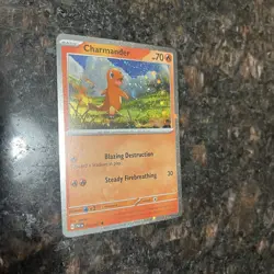 Charmander 007/091 Cosmos Holo Paldean Fates Promo Pokemon Trading Card Game NM - Image 3