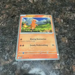 Charmander 007/091 Cosmos Holo Paldean Fates Promo Pokemon Trading Card Game NM - Image 4