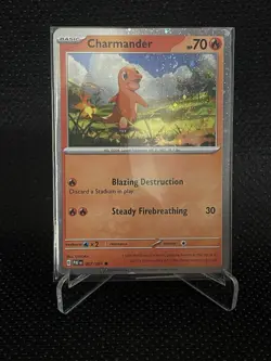 Charmander #007/091 - Cosmos Holo Promo Paldean Fates Pokemon TCG - NM (Card #2) - Image 1